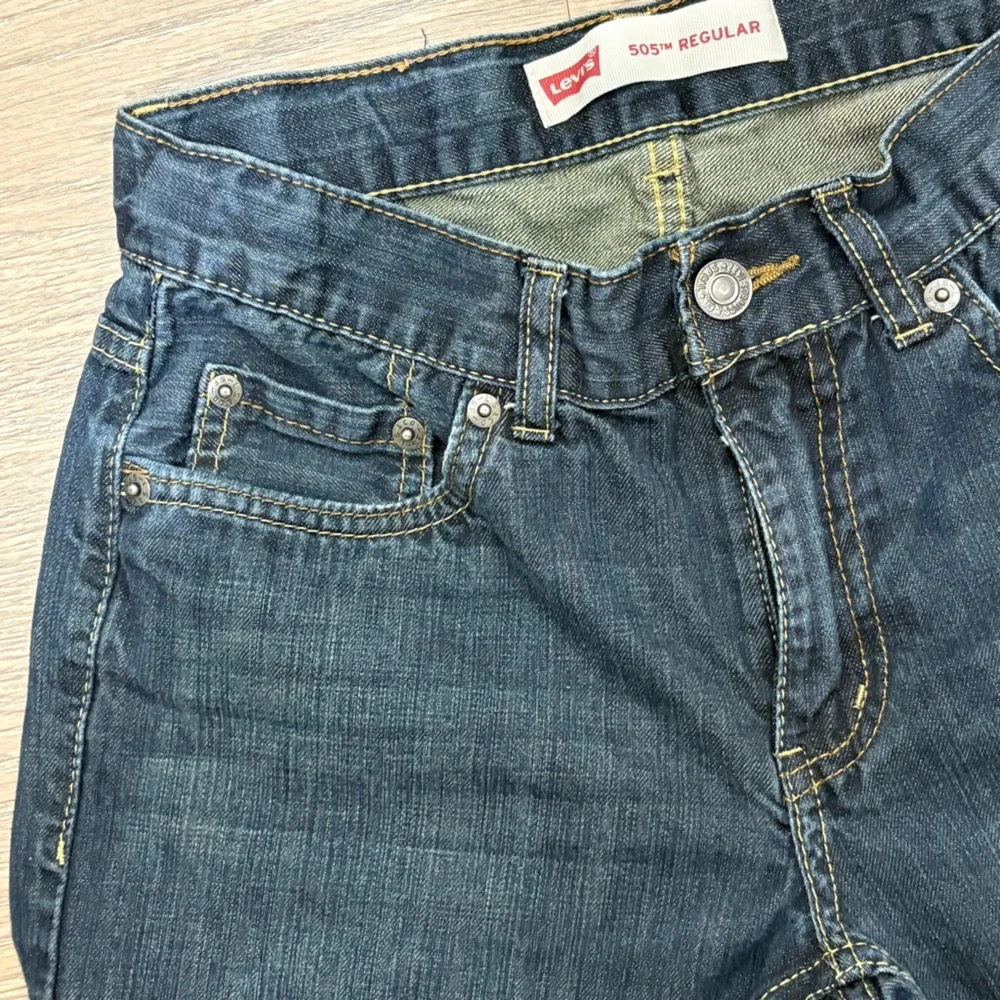 Levi's 505 Regular‎ Fit Jeans Women's 12 Reg W26 L26 Dark Wash Straight Leg